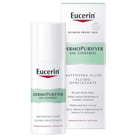 Eucerin DERMOPURE Mattifying Fluid 50ml, Eucerin  , ยูเซอริน  ,Eucerin Pro ACNE SOLUTION A.I. MATT FLUID, ยูเซอริน, products DermoPurifyer DermoPurifyer Oil Control Mattifying Fluid, ผลิตภัณฑ์บำรุงผิวหน้า